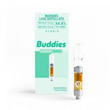 Buddies Brand 1g Live Distillate﻿ Cartridge STRAWBERRY MIMOSA