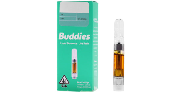 Buddies Brand 1g Liquid Diamonds + Live Resin Cartridge LEMON VUITTON