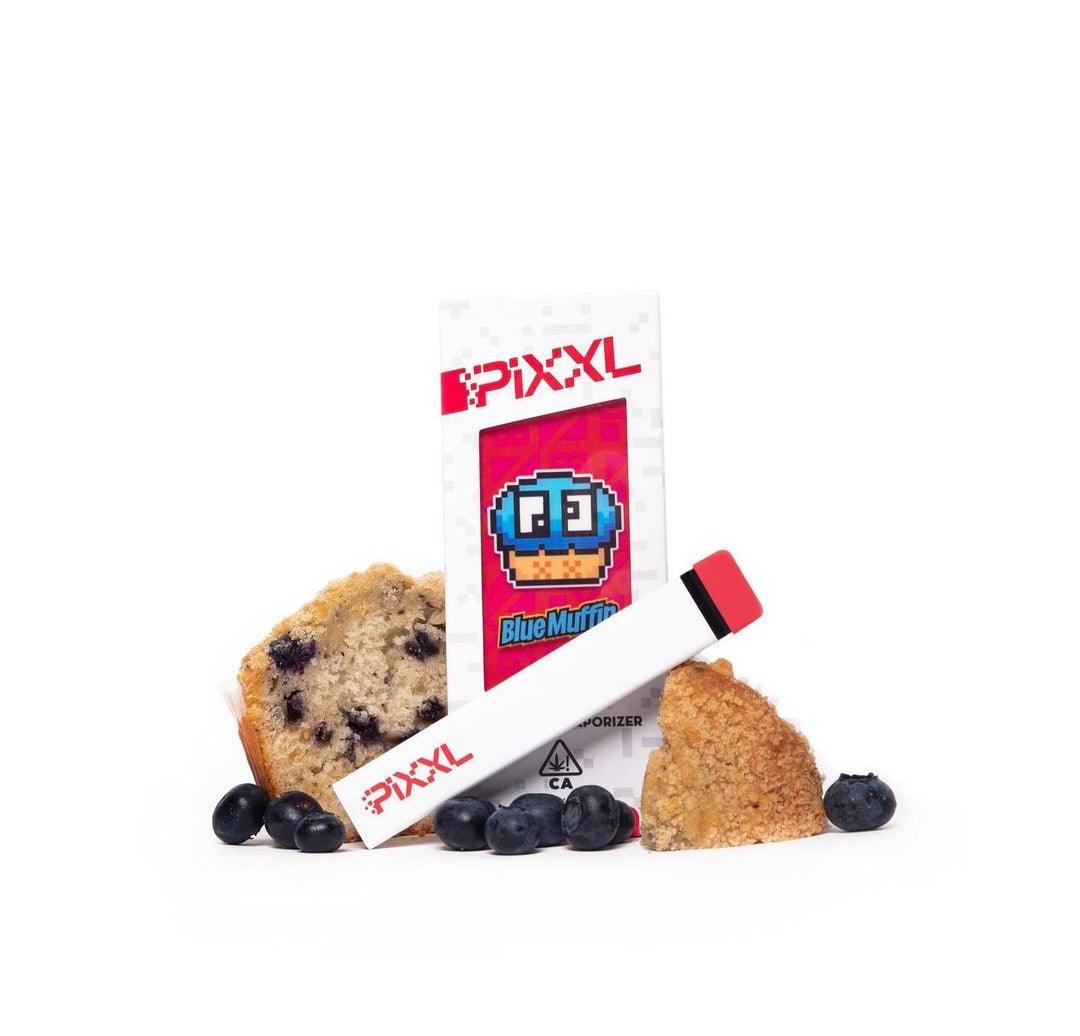 PiXXL 1g THC Premium Disposable Vape BLUE MUFFIN - ID Delivery Service